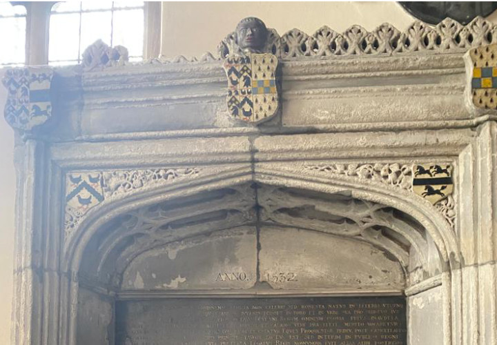 Sir Thomas More Family Crest Inside Old Chelsea Church, London, England
