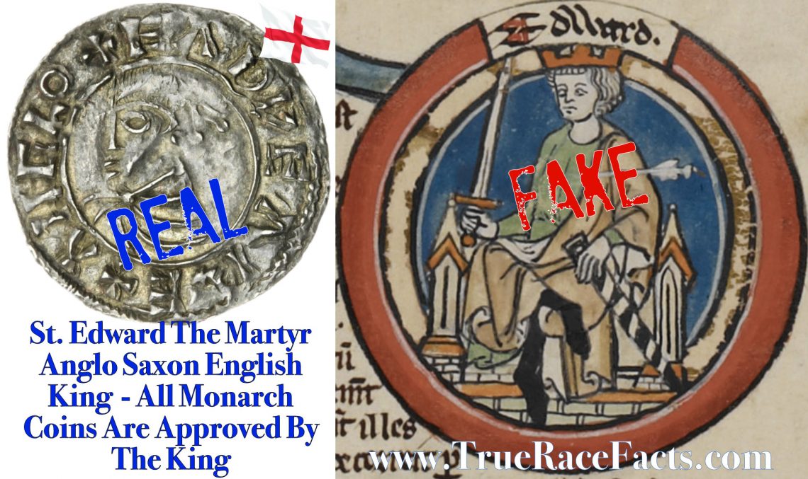 Black King Edward The Martyr 975 - Real and Fake Image