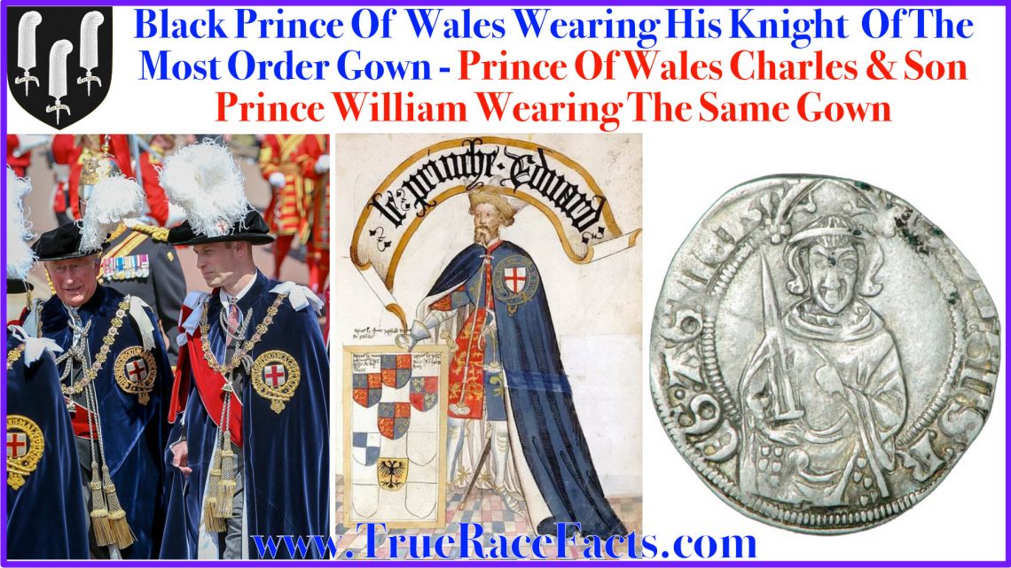 Black Prince Of England Wearing His Knight Of The Most Order Gown