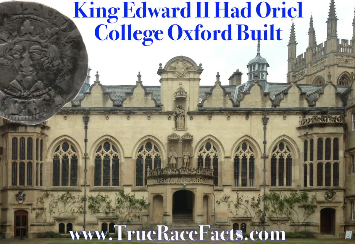 Black King Edward II Oriel College Oxford