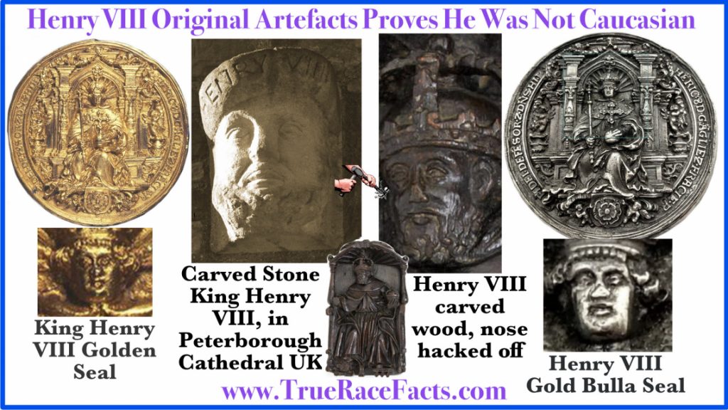 King Henry vIII Artefacts shows that the King was a so-called black man