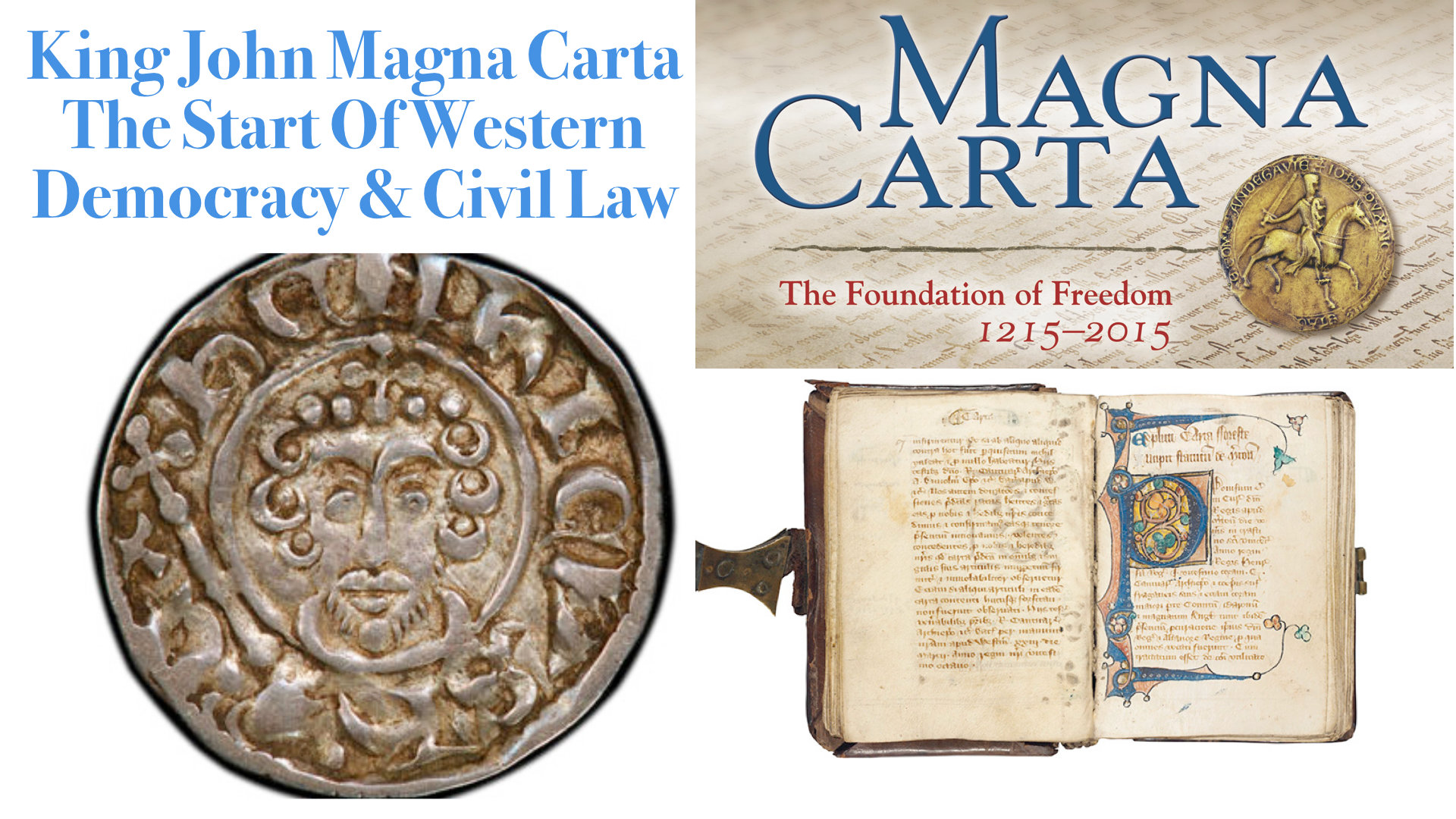 Black King John of England Magna Carta
