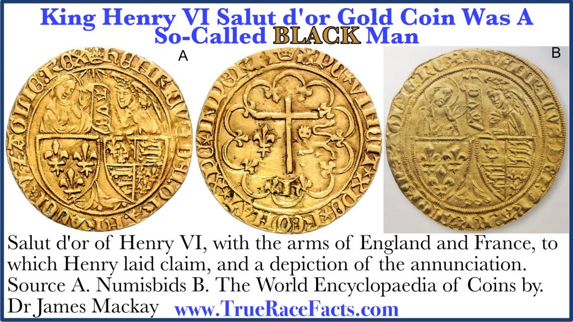 Salut d'or of Henry VI, with the arms of England and France, to which Henry laid claim, and a depiction of the annunciation.