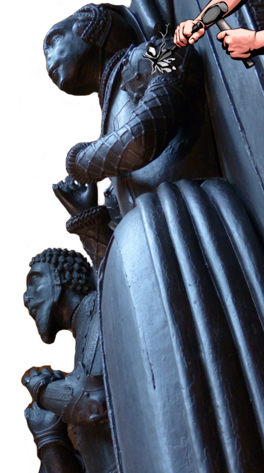 Tomb of Henry Neville 5th earl-of Westmorland and his wife