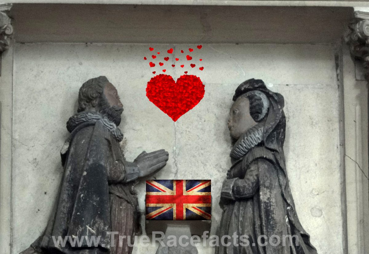 Stone monument to wealthy Peter Garnons and his wife, Anne. Image by Rex Harris Flickr