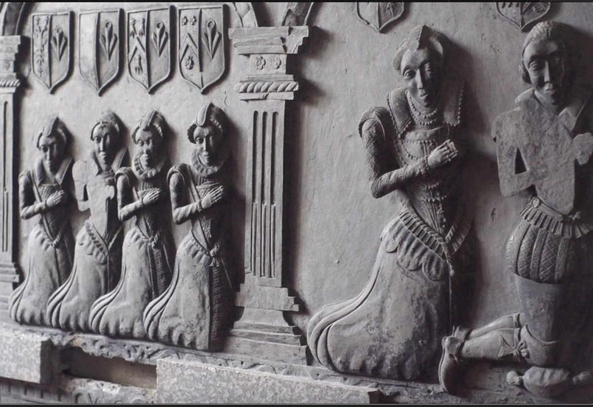 St Tudy sculpture, St Tudy Church, Cornwall