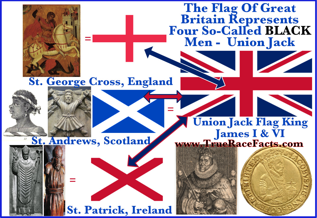 Flag of Great Britain Is Made Represents Four So-Called BLACK Men