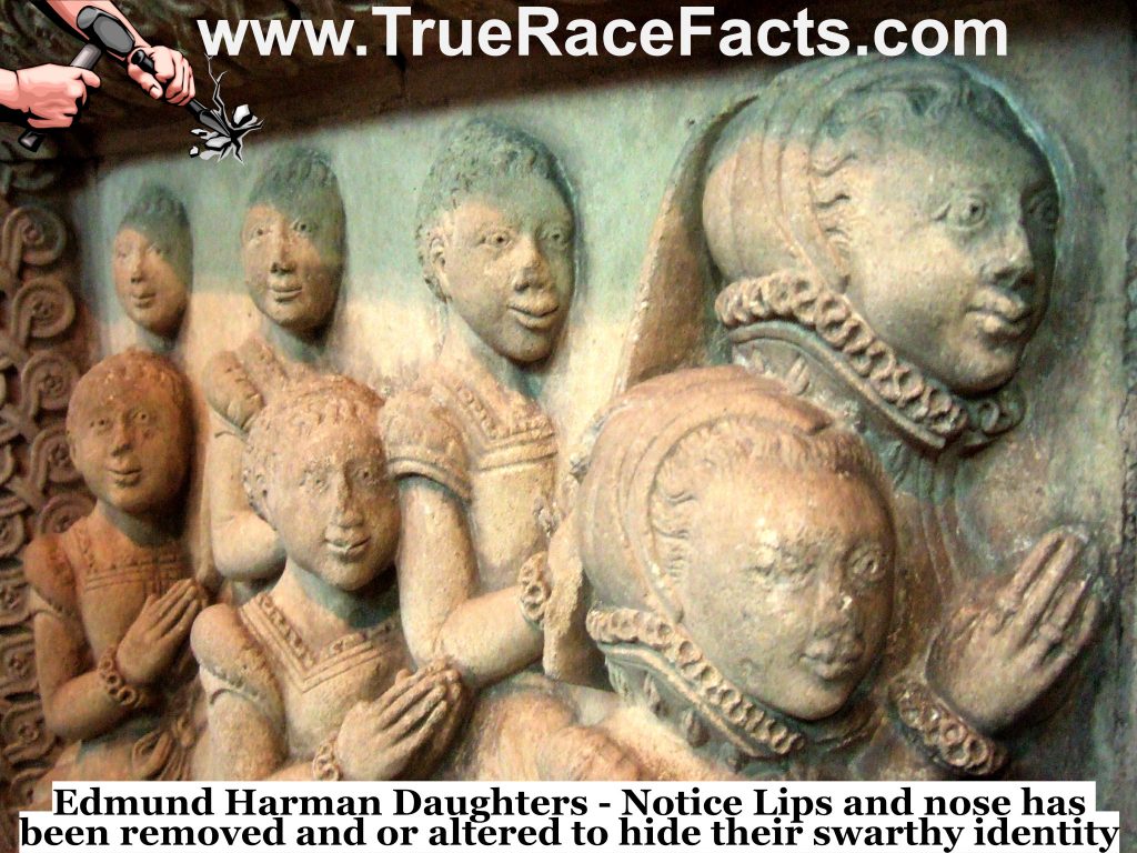 Edmund Harman daughters carved on his tomb