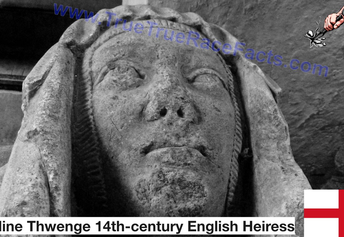 The effigy of Lady Edeline Ingelby aka Thwenge in All Saints Church